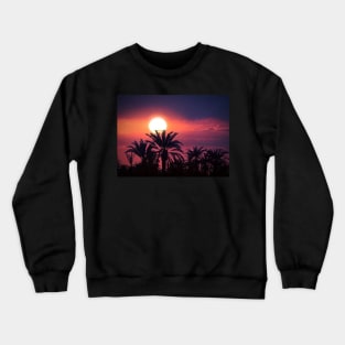 Red Sunset Photo Crewneck Sweatshirt